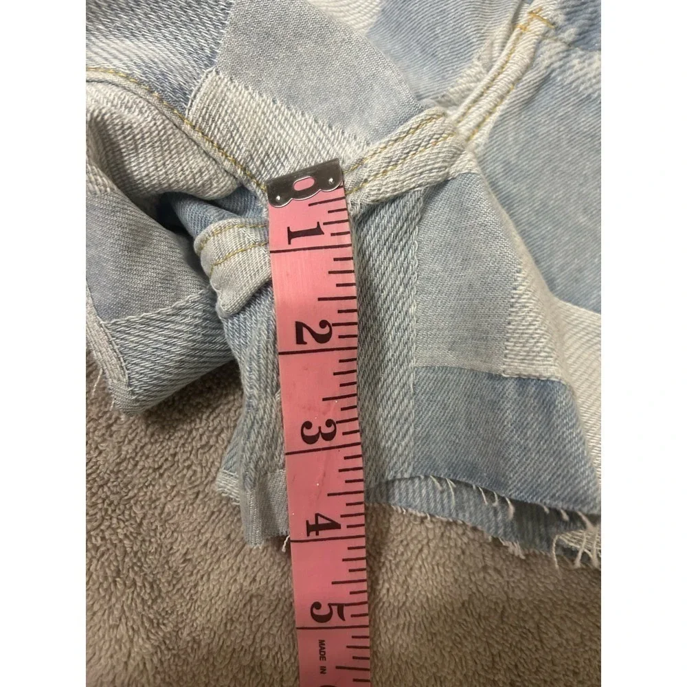 BLANK NYC The Barrow Vintage High Rise Short Patchwork Design Size 29 NWT
